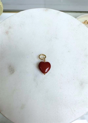 French heart pendant Brown Pico 